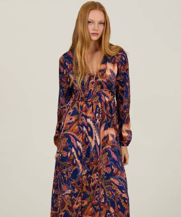 Vestido largo meisie estampado meisie M21V23STL 02 e1756221356616