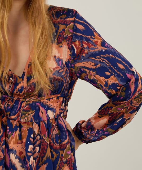 Vestido largo meisie estampado meisie M21V23STL 06 e1756221378530