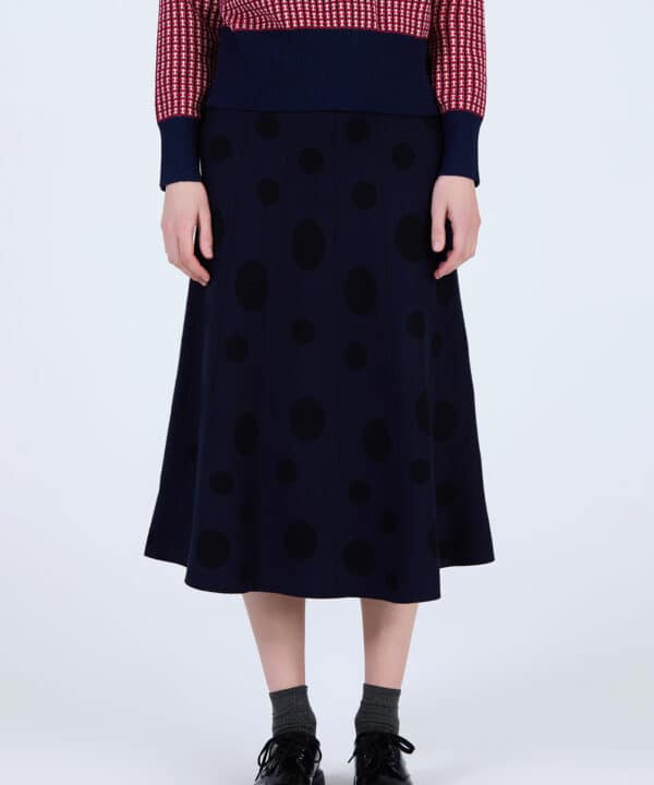 Skatie falda jacquard circulos azul skatie S59F03KNS 02 e1758880697928