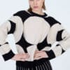Skatie jersey jacquard circulos crudo negro skatie S53K20IVY 03 e1758881697839