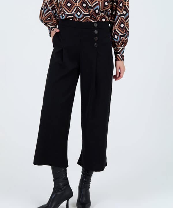 Skatie pantalon ancho botones negro skatie S05P147BLK 01 e1758737934791