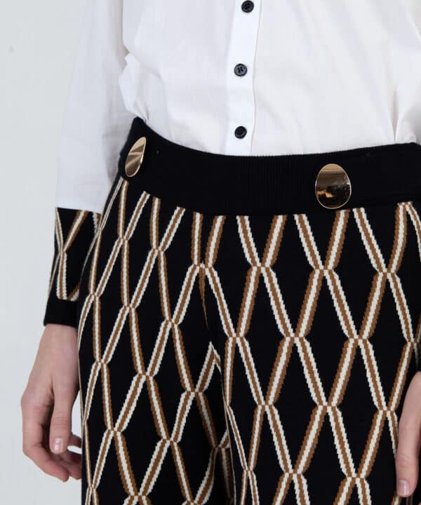 Skatie pantalon jacquard geometrico skatie S70P01BLK 10 e1758885412388
