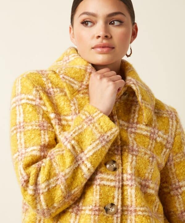Abrigo King Louie Anais Coat mercury Check King Louie Espana 09927 890 B e1759693771501