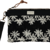 Bolso cluntch CLOVER Cavara negro