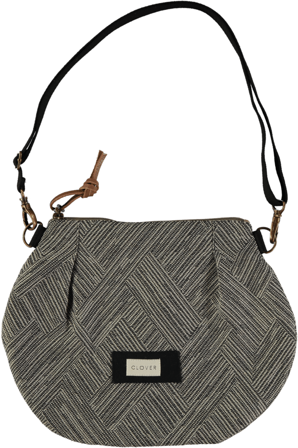Bolso tela mediano Clover bcn negro TANIA BLACK e1760018613711 Bolso Mikado CLOVER Bcn Tania negro