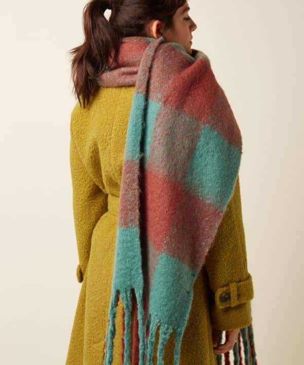 Bufanda gruesa cuadros king louie Scarf Check 2 tone King Louie Espana 09891 611 MF e1759906717397