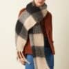 Bufanda gruesa cuadros king louie Scarf Check 2 tone King Louie Espana rosa 09891 001 MF e1759906729564