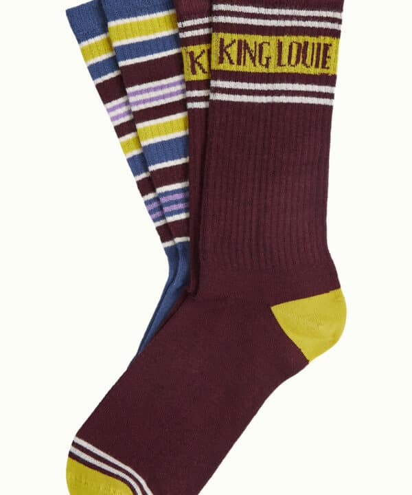 Calcetines King Louie pack 2 pares logo king louie Espana granate 10135 600 F e1759819269433