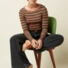 Camiseta King Louie Lili Tee Lumi stripe King louie Espana 10114999 1 scaled e1759939858523