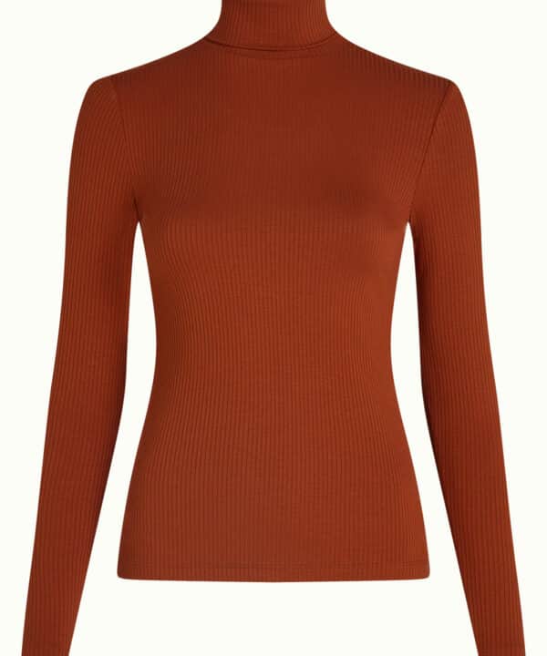 Camiseta King Louie Rollneck top uni rib King Louie Espana 08331 554 F e1759652559264
