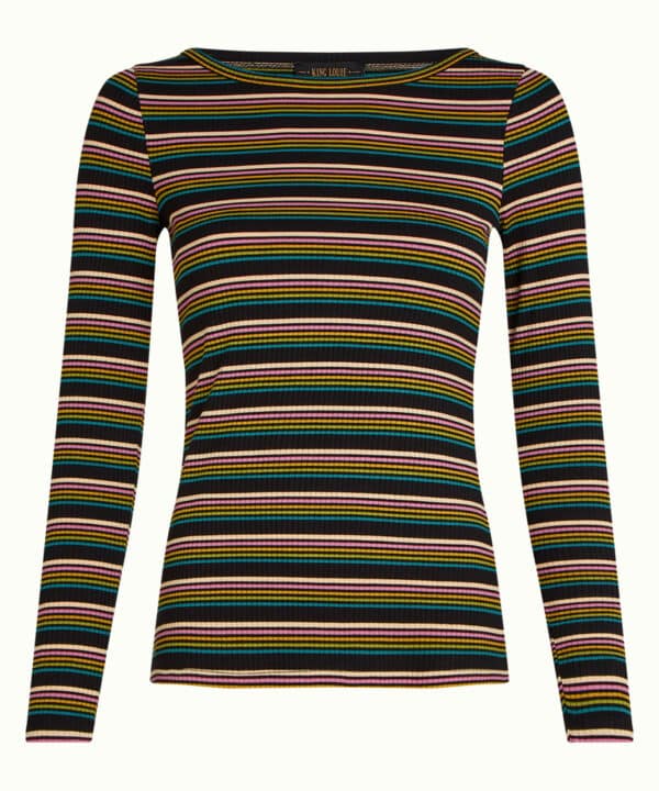 Camiseta King Louie canale rayas multicolor Lili Tee Frostine Stripe king Louie Espana 10121 261 F e1759649995673