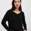 Camiseta cuello pico WESTEND2 NEGRO 1 mus bombon e1760553758288