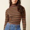 Camiseta king Louie rayas Rollneck top Lumi Stripe King Louie Espana 10113 999 B e1759653575134