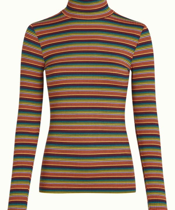 Camiseta king Louie rayas Rollneck top Lumi Stripe King Louie Espana 10113 999 F e1759653588482