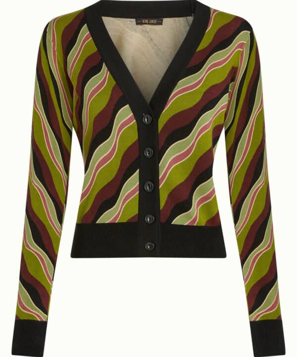 Cardigan king louie Cardi deep V Razzle King Louie Espana 10037 253 F e1759649021874