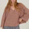 Cardigan meisie corto vigore rosa meisie M14K16PWD 01 e1760815815668