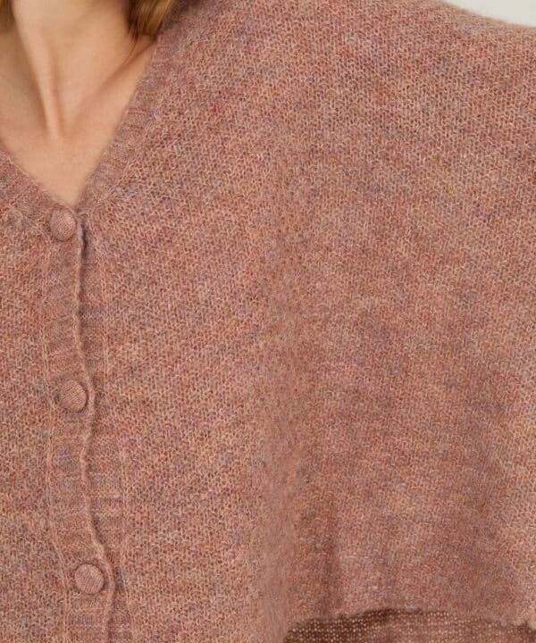 Cardigan meisie corto vigore rosa meisie M14K16PWD 05 e1760815850444