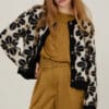 Cardigan punto meisie flores retro meisie M14K17BLK 01 e1760812984527