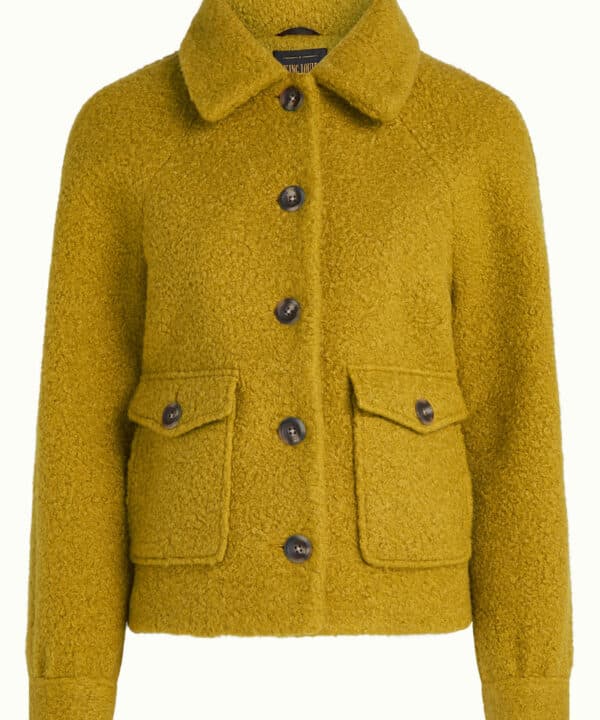 Chaqueta abrigo corto King Louie Sylvie jacket chopsui king loie Espana mostaza 09936 806 F e1759733447833