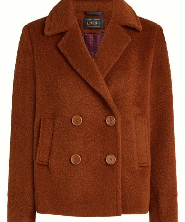 Chaqueta corta King Louie marron Patti Coat Nerlino King Louie Espana 09941555 5 scaled e1759916779990