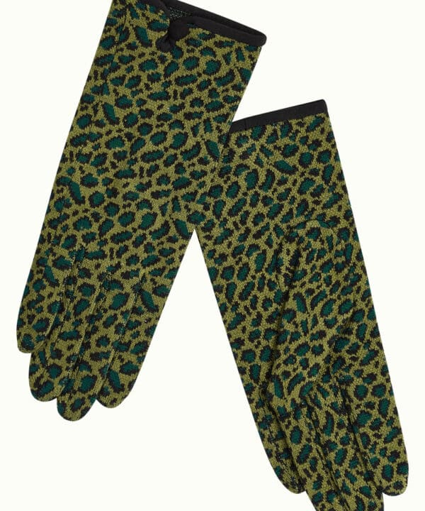 Alternative view of Guantes animal print KING LOUÏE Africa verde