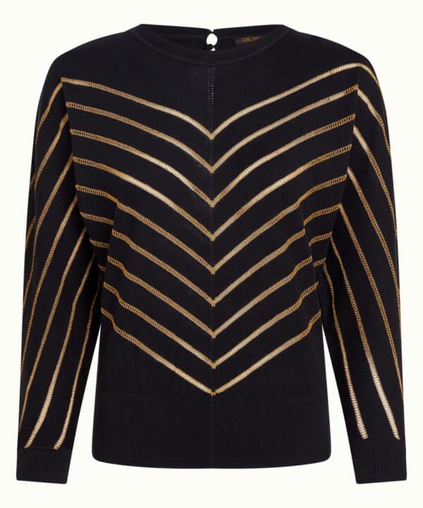 Jersey King Louie negro Joy Top Blume King Louie 09850 001 F e1759648053254