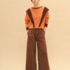 Pantalon P.A.N granate borgona palazzo PAN producto basico 2503109A Pant Burgundy e1759943359511