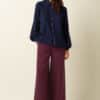 Pantalon king louie Chole pants malone king louie Espana granate 10005 607 MF e1759699482458