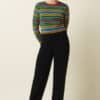 Pantalon king louie border pintuck pants milano uni king Louie Espana 10216 001 MF e1759658496890
