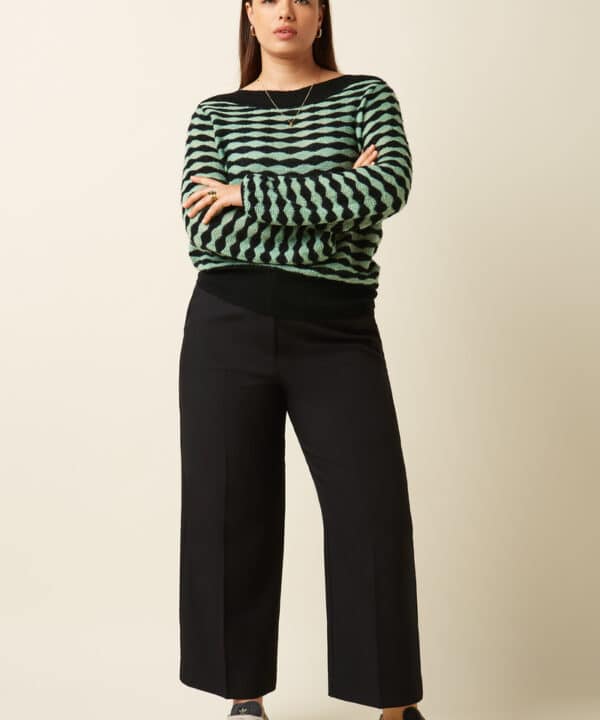 Pantalon negro king louie Federica pants Marple King Louie Espana 09994 001 MF e1759696287634