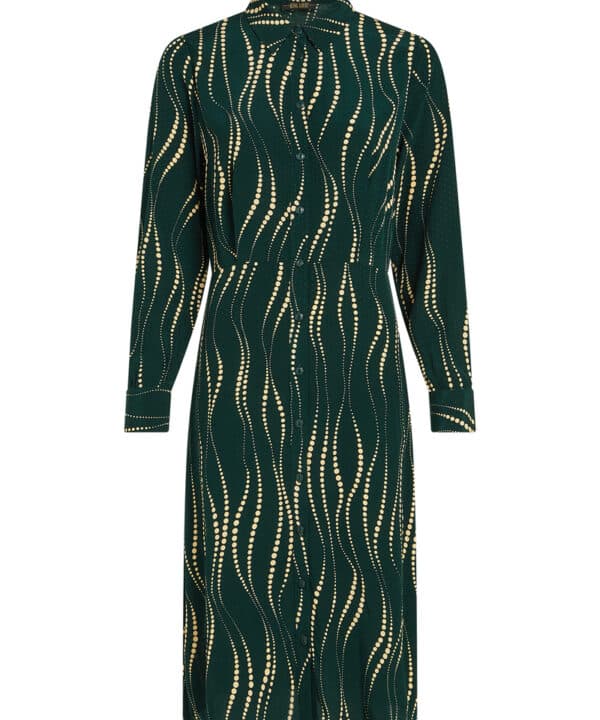 Vestido midi King Louie mina dress twirl King Louie Espana verde 10030 200 F e1759697760691