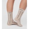 calcetines kile media cana mus bombon beige