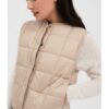 chaleco croce mus bombon beige