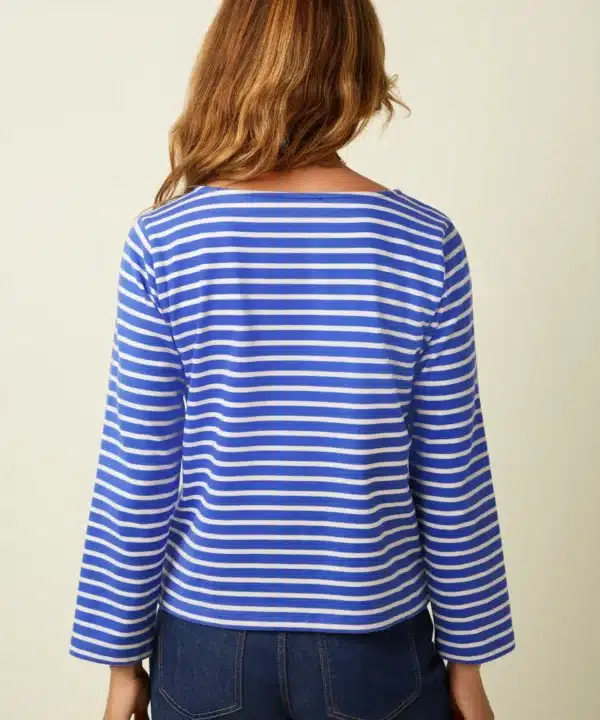 Alternative view of Camiseta / sudadera fina Boatneck KING LOUÏE Britney rayas