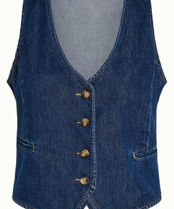 King Louie Espana Chaleco tejano azul Playa denim King Louie 10603 473 F e1771967746847