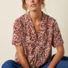 King Louie Espana blusa camisa Elsie paradis flores roja king Louie 10258 655 B e1772311070809