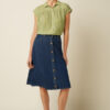 King Louie Espana flada tejana marie skirt Playa denim King Louie 10602 473 MF e1772003961745