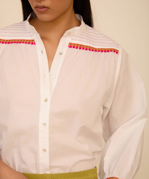 Meisie blusa manga corta volantes Meisïe