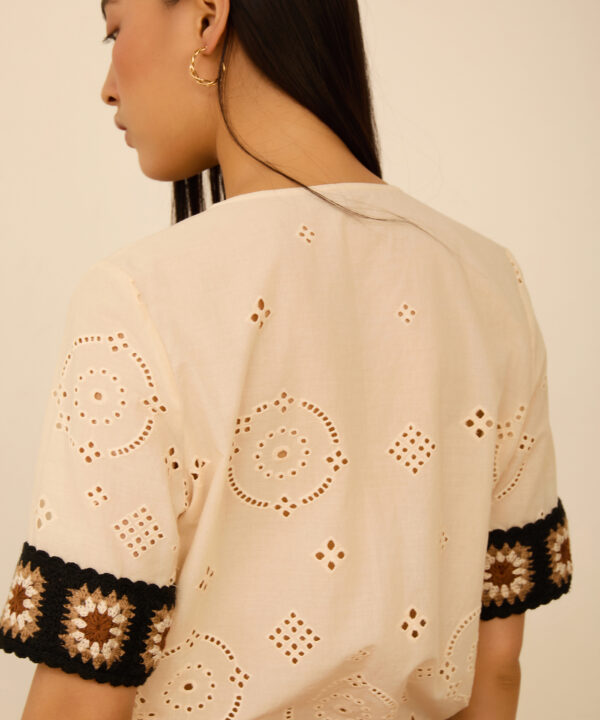 Meisie blusa puño crochet meisïe