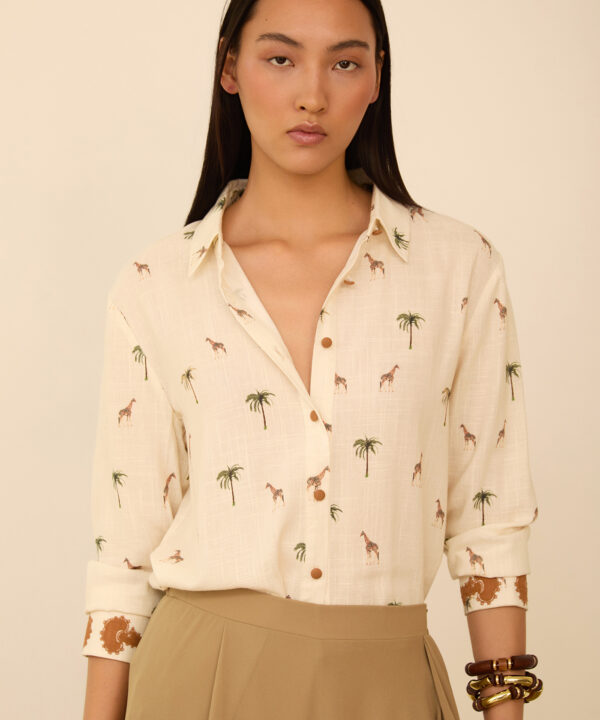 Meisie camisa con estampado savannah meisïe