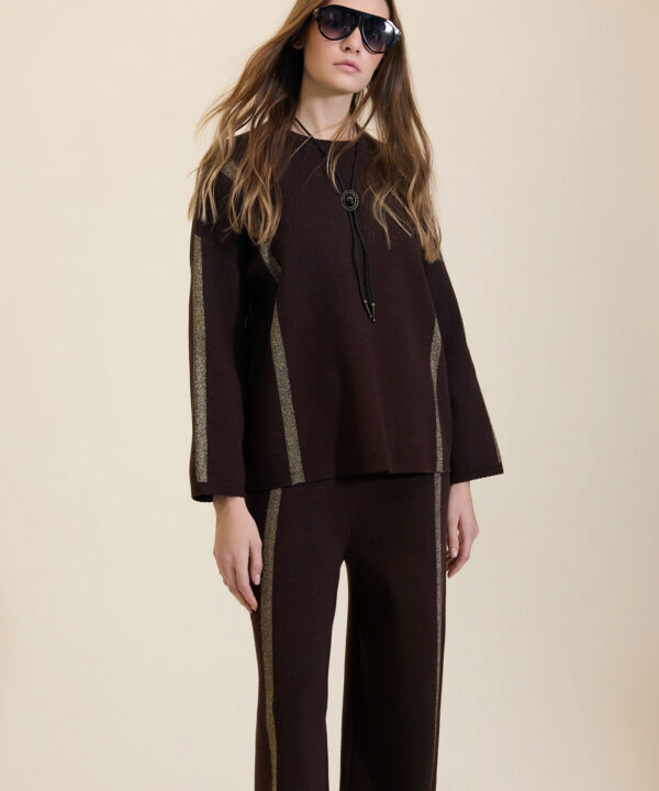 Jersey MEISÏE con rayas de lurex