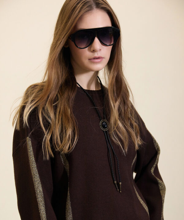 Meisie jersey con rayas lurex meisie M114K29OTT 3