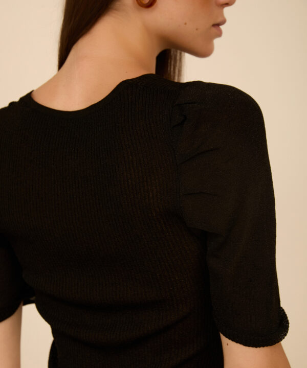 Meisie jersey manga corta negro meisïe