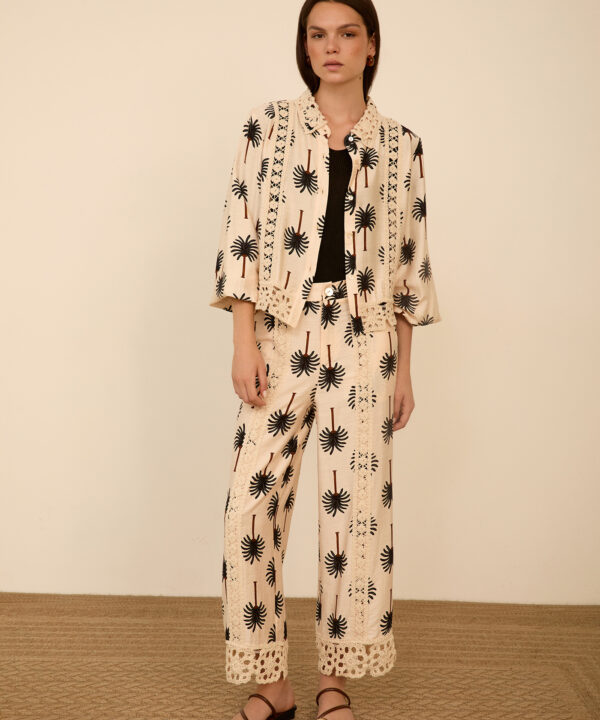 Meisie pantalon cropped estampado Meisïe