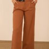 Meisie pantalon palazzo hebilla camel meisïe