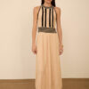 Meisie vestido de punto bicolor crudo negro meisïe