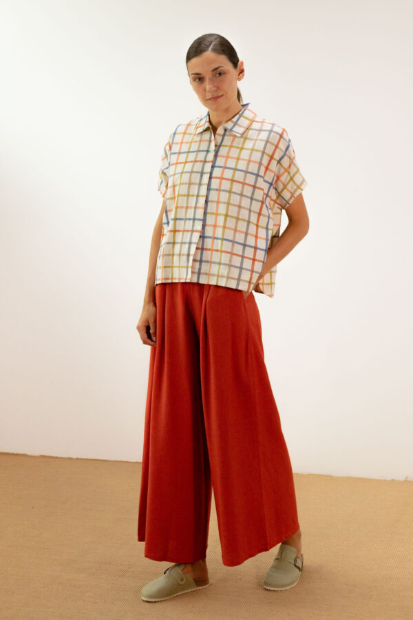 Blusa P.A.N cuadros colores - Imagen 2