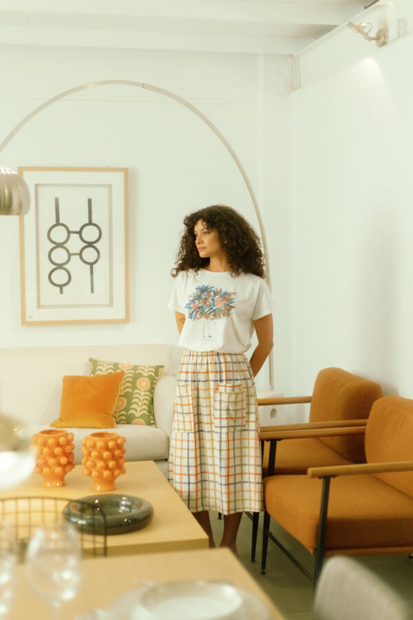 Falda P.A.N cuadros colores