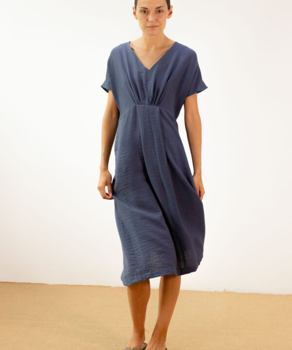 Alternative view of Vestido midi P.A.N azul