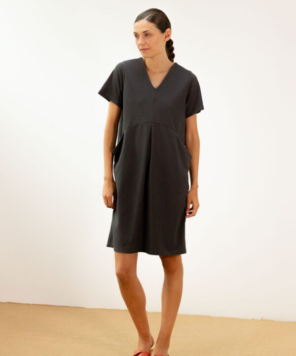 Vestido midi P.A.N gris